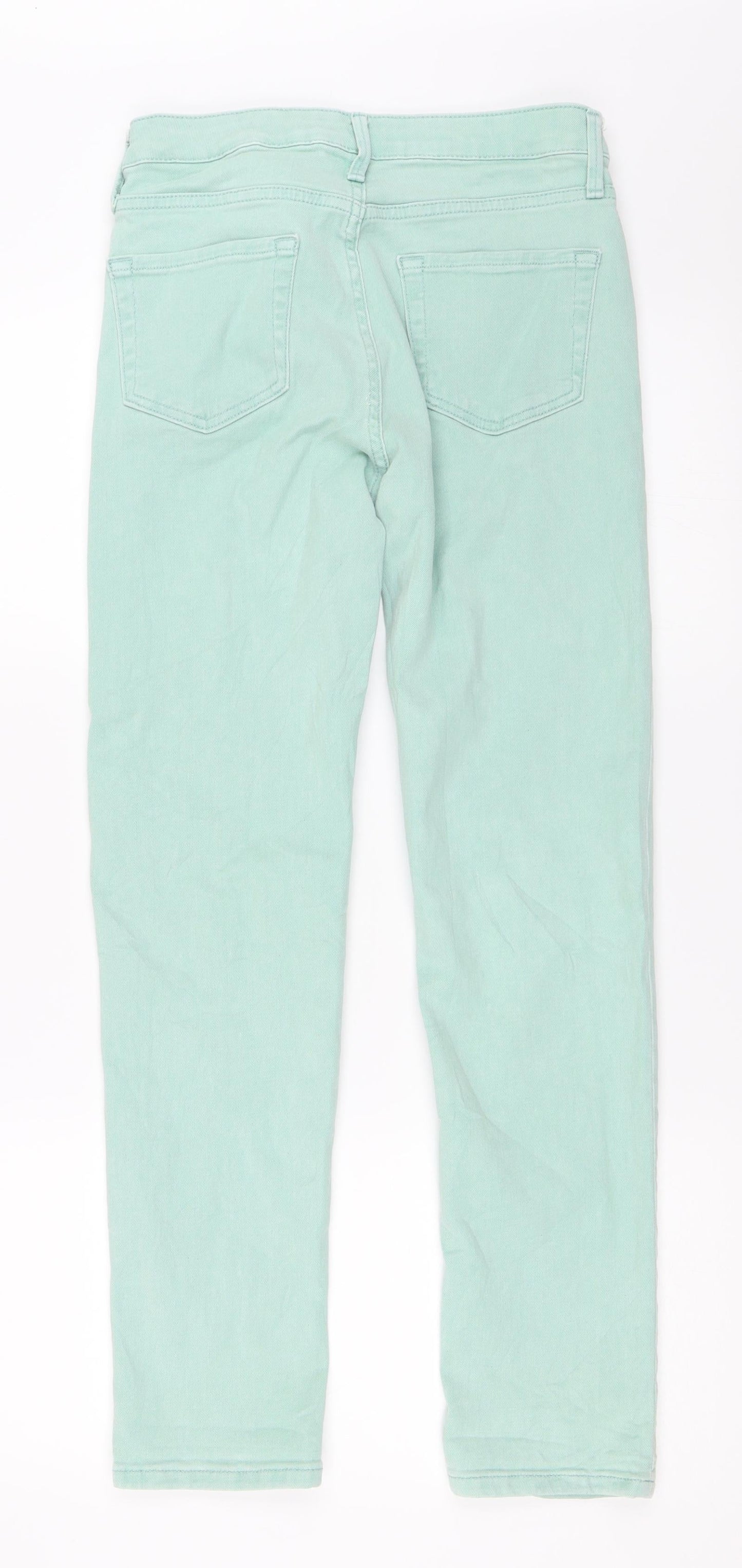 Womens UK Size 8 Marks and Spencer Regular Fit Skinny Green Jeans