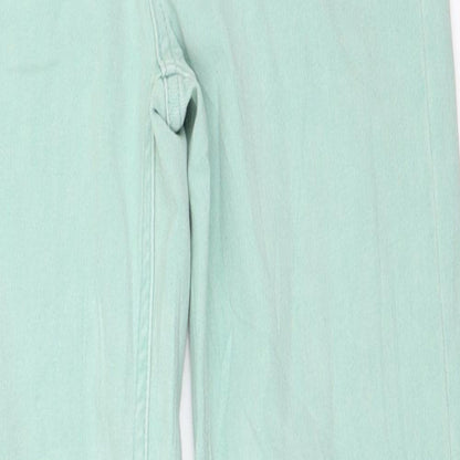 Womens UK Size 8 Marks and Spencer Regular Fit Skinny Green Jeans