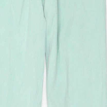 Womens UK Size 8 Marks and Spencer Regular Fit Skinny Green Jeans