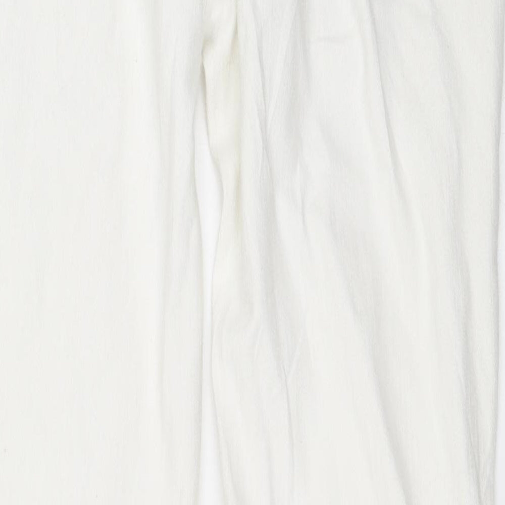 Matalan Womens White  Denim Straight Jeans Size 14 L30 in