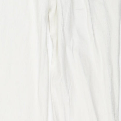 Matalan Womens White  Denim Straight Jeans Size 14 L30 in
