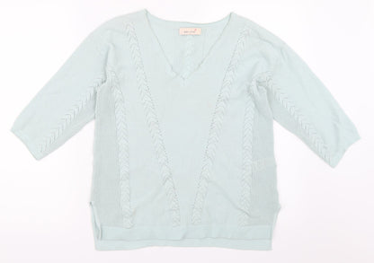 Per Una Womens Blue   Pullover Jumper Size 10