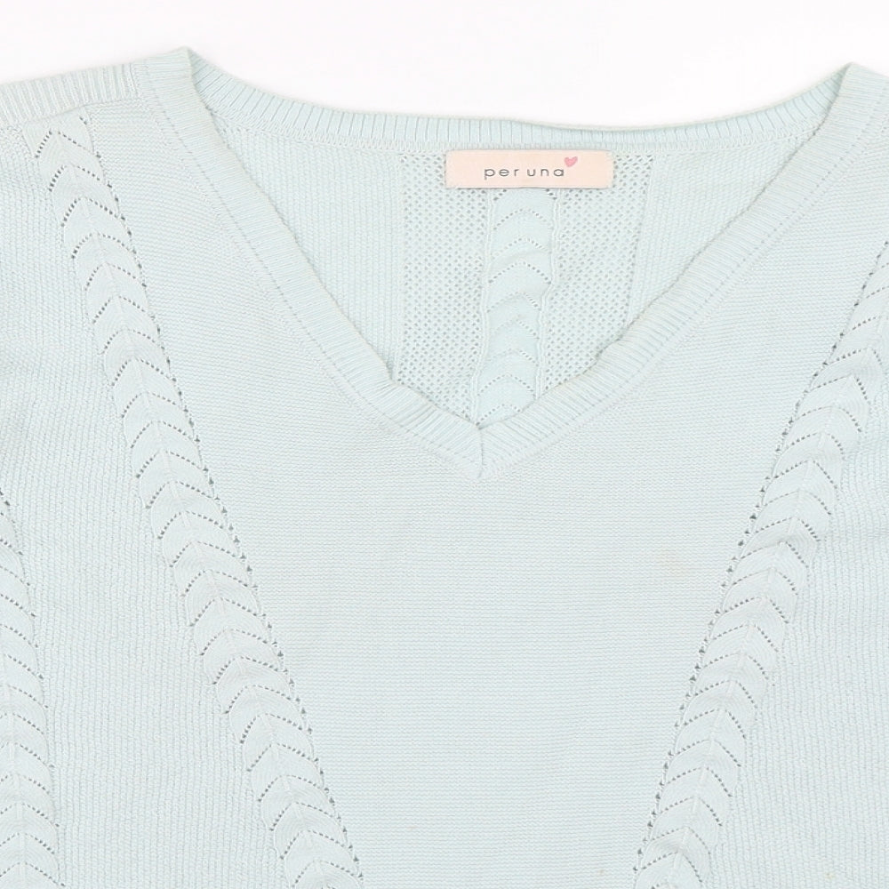 Per Una Womens Blue   Pullover Jumper Size 10