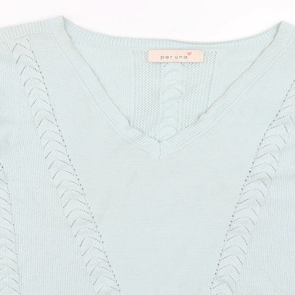 Per Una Womens Blue   Pullover Jumper Size 10