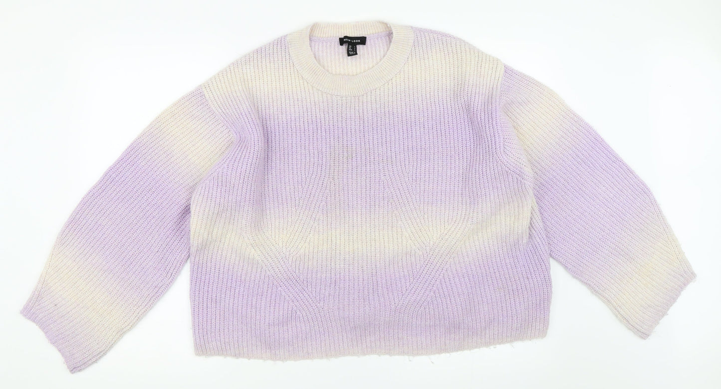 New Look Mens Purple   Pullover Jumper Size L