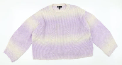 New Look Mens Purple   Pullover Jumper Size L