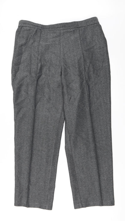 Womens UK Size 14 Marks and Spencer Regular Fit  Grey Trousers