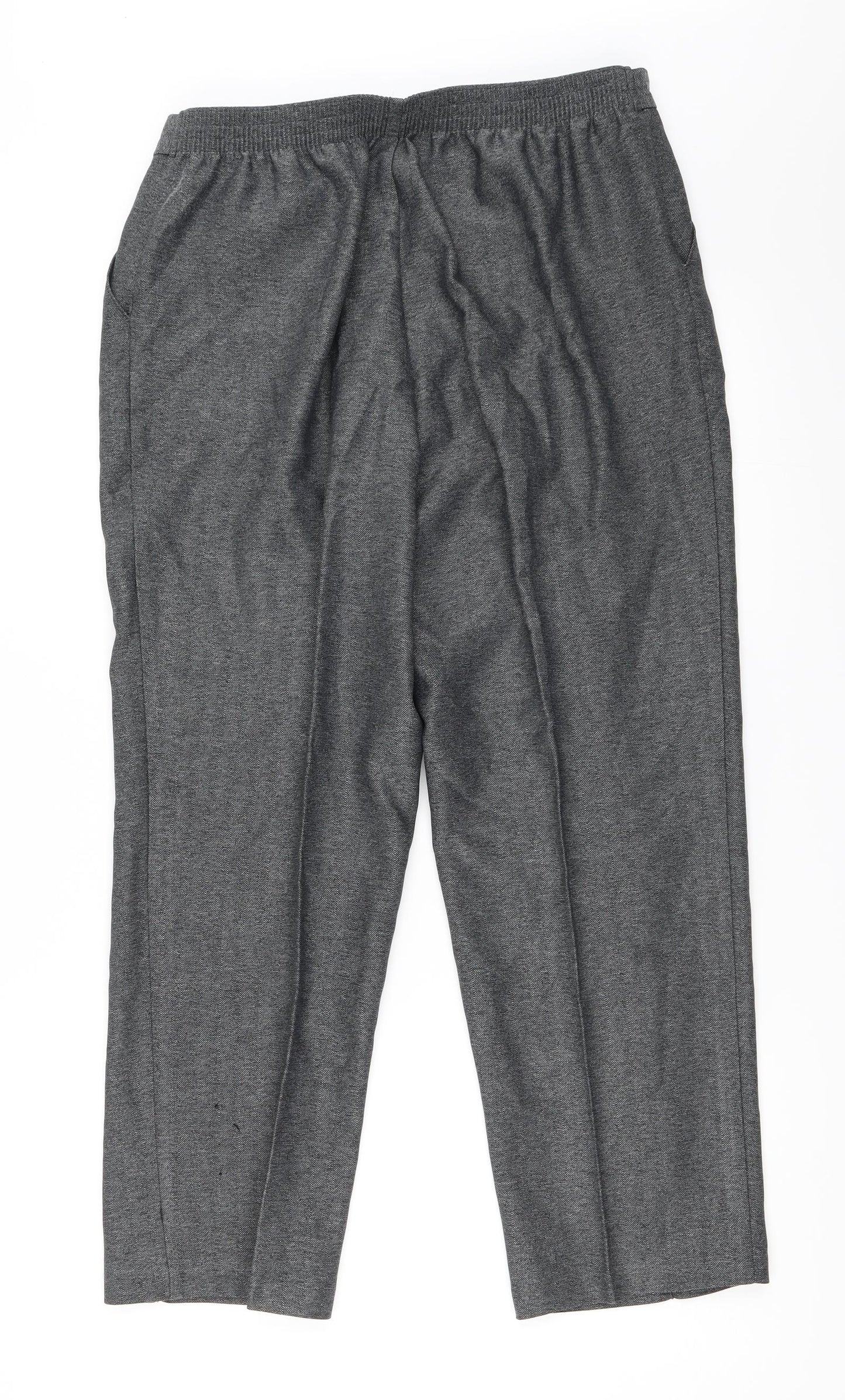Womens UK Size 14 Marks and Spencer Regular Fit  Grey Trousers