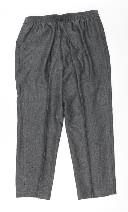 Womens UK Size 14 Marks and Spencer Regular Fit  Grey Trousers