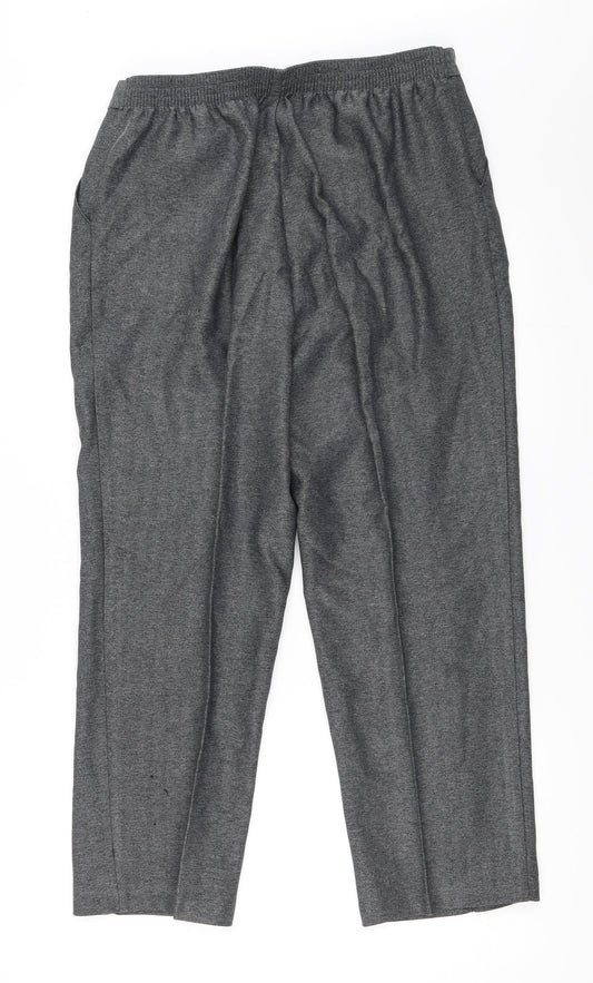 Womens UK Size 14 Marks and Spencer Regular Fit  Grey Trousers