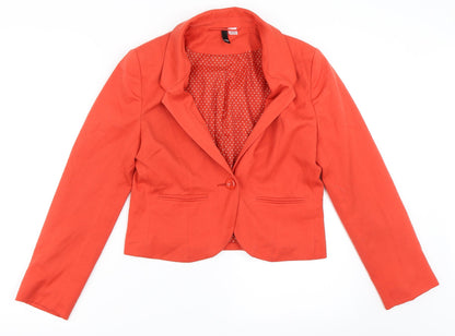 Womens UK Size 38 H&M Red Jacket