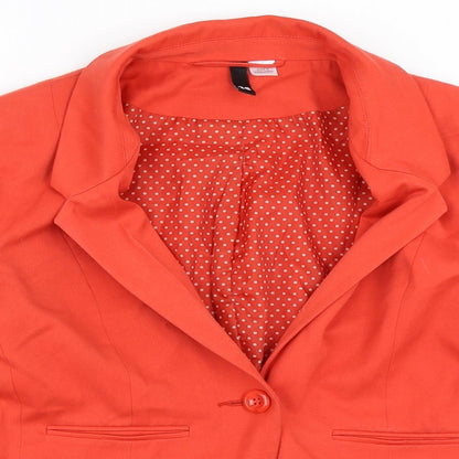 Womens UK Size 38 H&M Red Jacket