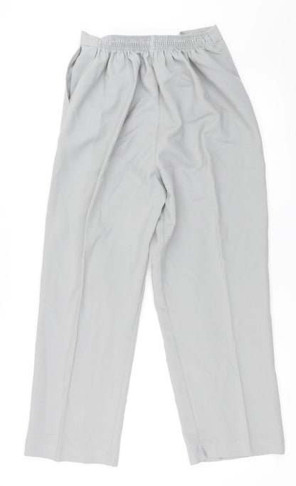 Womens UK Size 16 Preworn Regular Fit  Grey Trousers