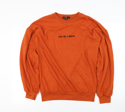 Misguided   Womens Orange   Pullover Jumper Size 6