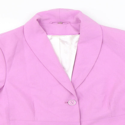 Womens UK Size 16 Anna rose Regular Purple Blazer
