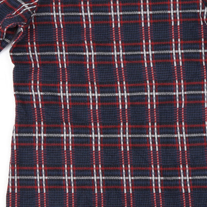 TU Womens Blue Check  Pullover Jumper Size 10