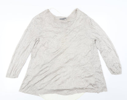 RETRO ology Womens Beige   Pullover Jumper Size XL