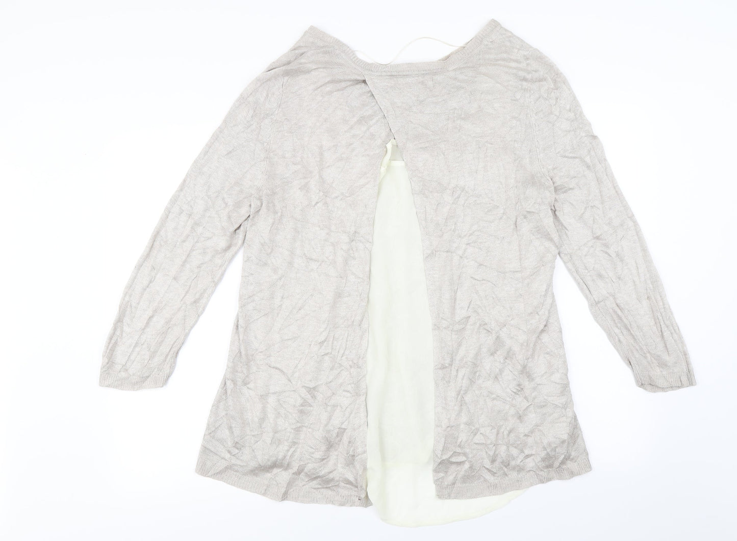 RETRO ology Womens Beige   Pullover Jumper Size XL