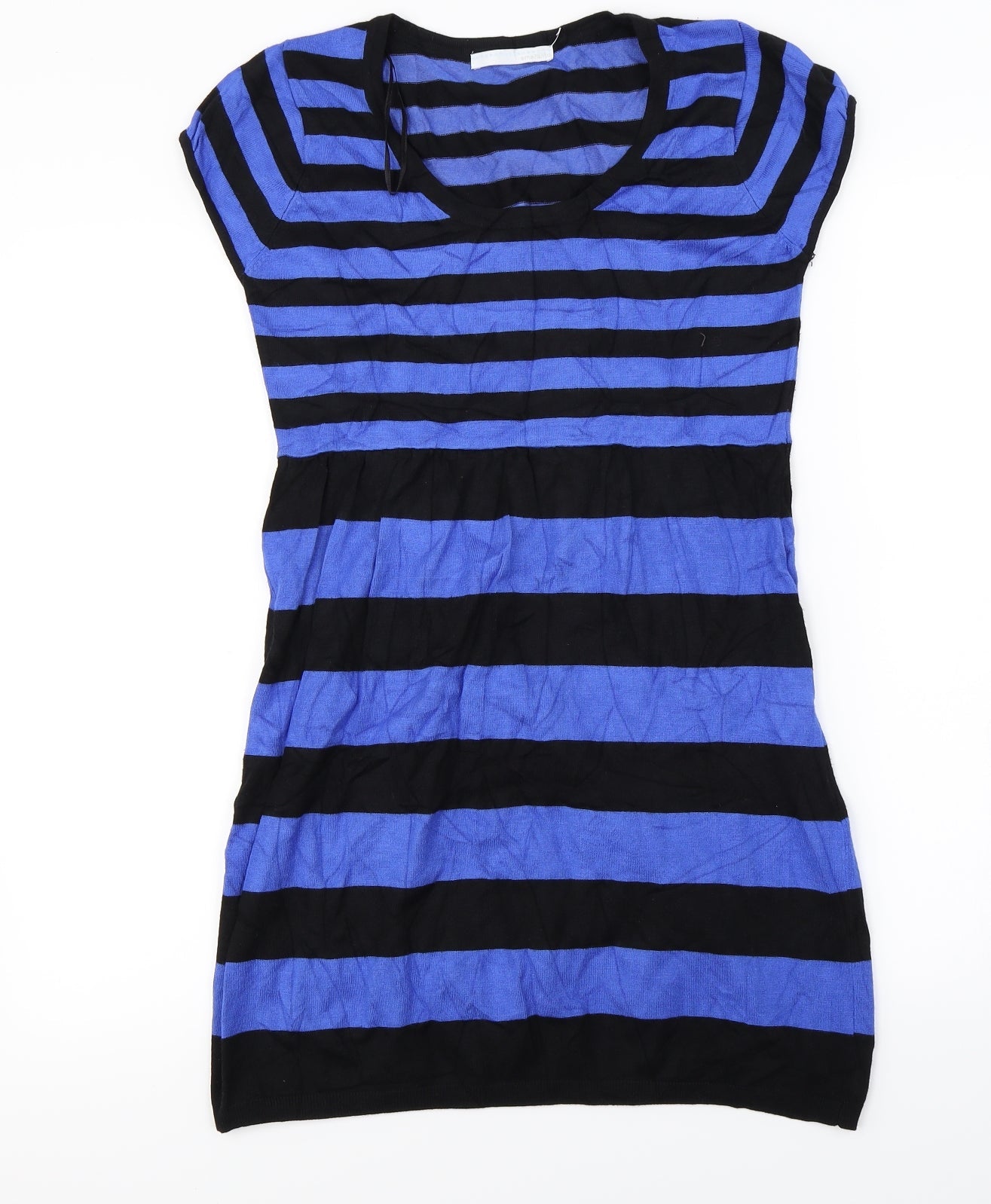 Matalan Womens Blue Striped  A-Line  Size 10