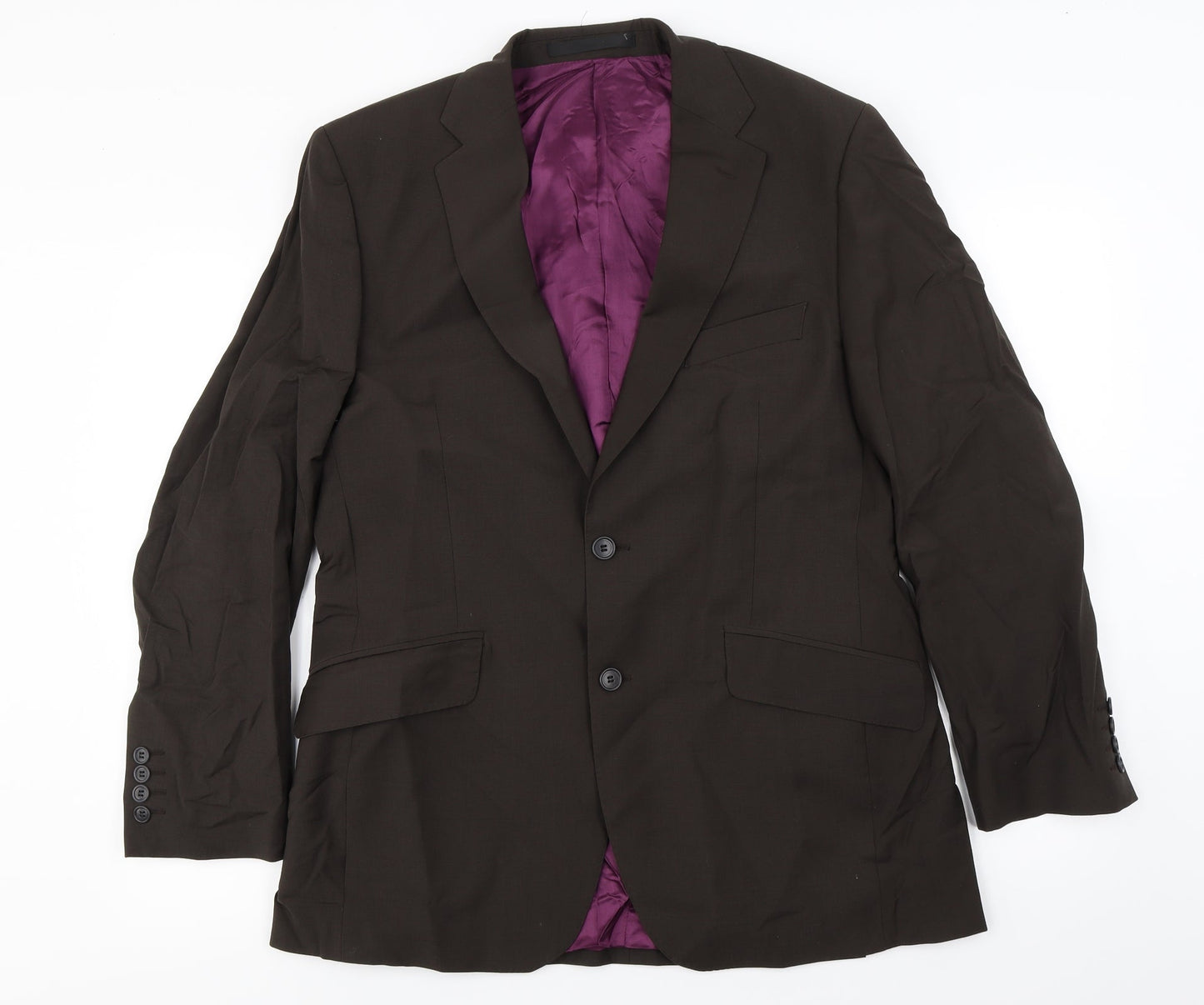 Mens UK Size M Marks and Spencer Regular Brown Suit Jacket