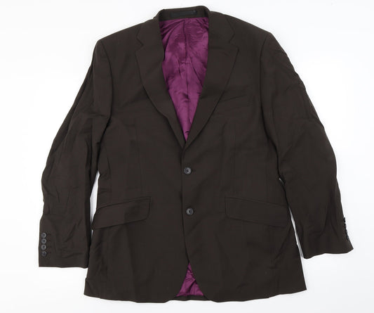 Mens UK Size M Marks and Spencer Regular Brown Suit Jacket