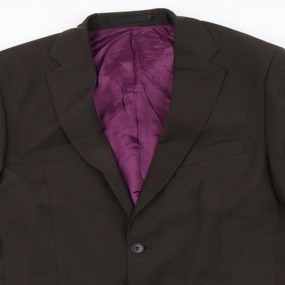 Mens UK Size M Marks and Spencer Regular Brown Suit Jacket