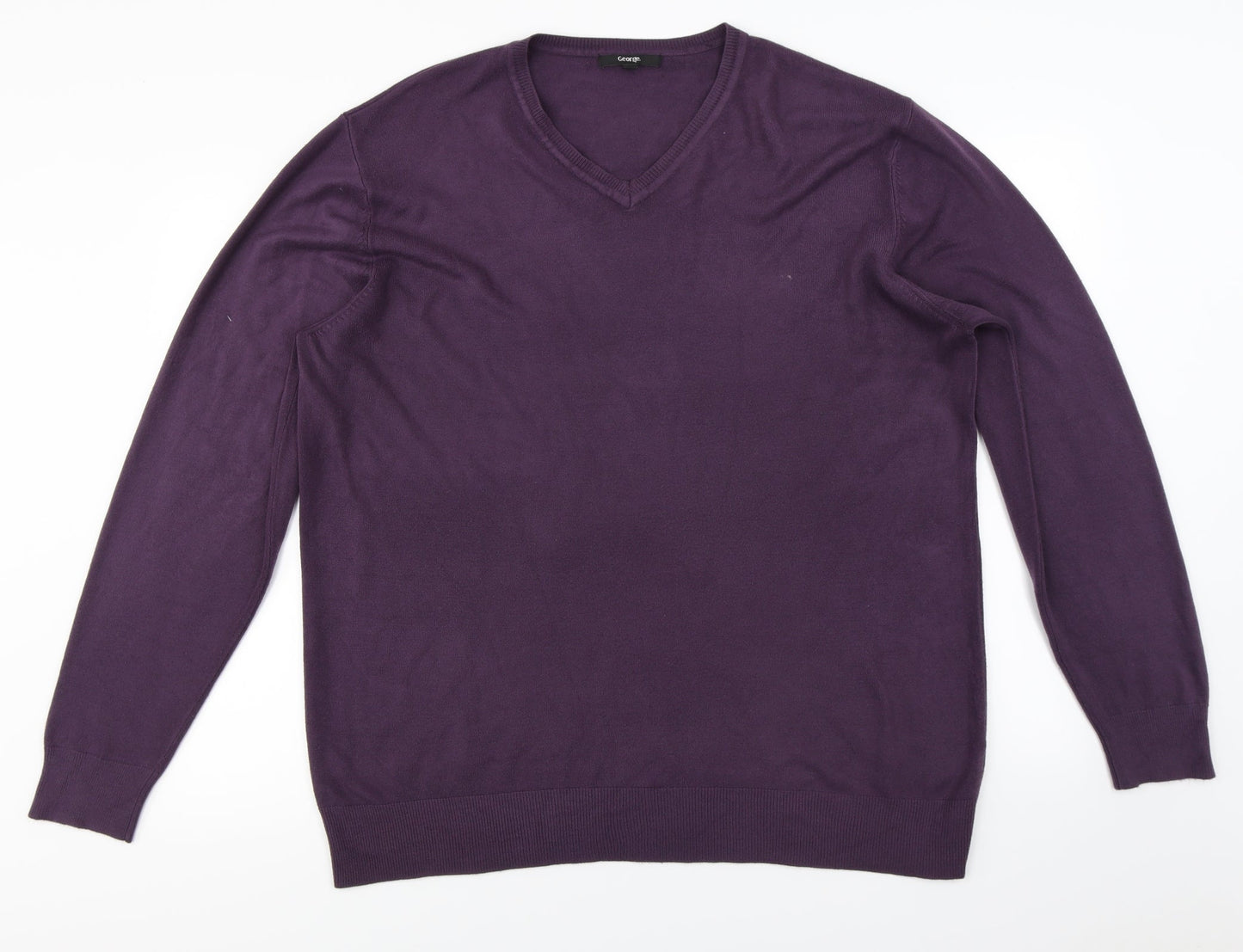 George Mens Purple   Pullover Jumper Size 2XL