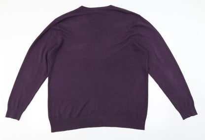 George Mens Purple   Pullover Jumper Size 2XL