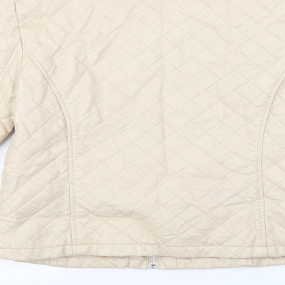 Internationale  Womens Beige   Jacket Coat Size 12