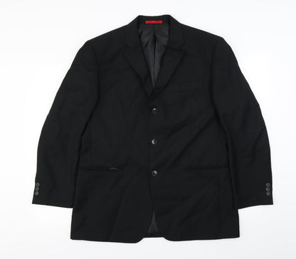 Mens UK Size 42 Burton Regular Black Suit Jacket