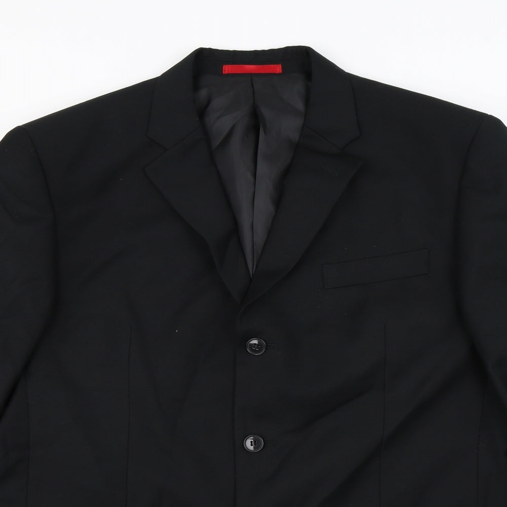 Mens UK Size 42 Burton Regular Black Suit Jacket