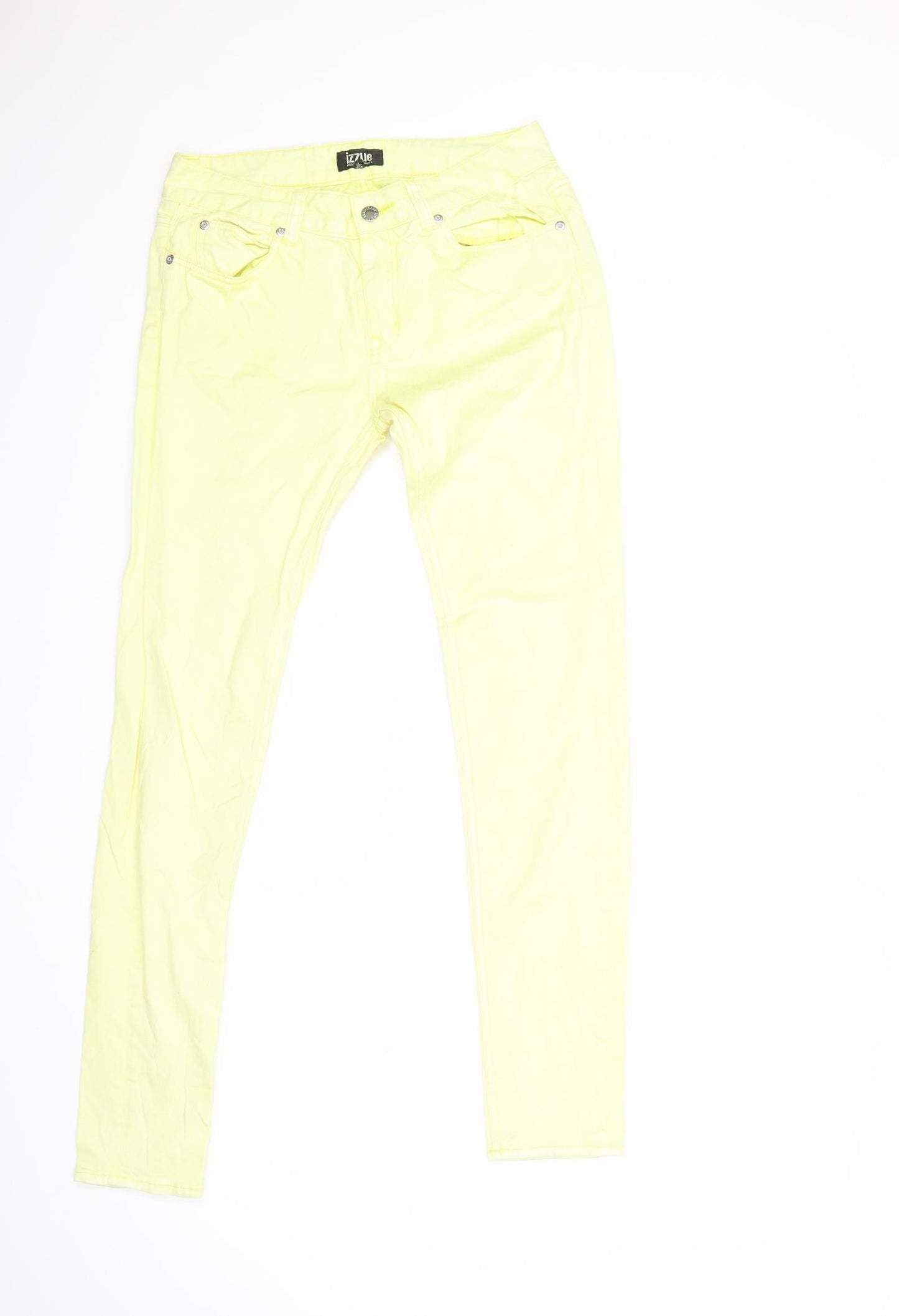 Izzue Womens Yellow  Denim Skinny Jeans Size 26 in L30 in