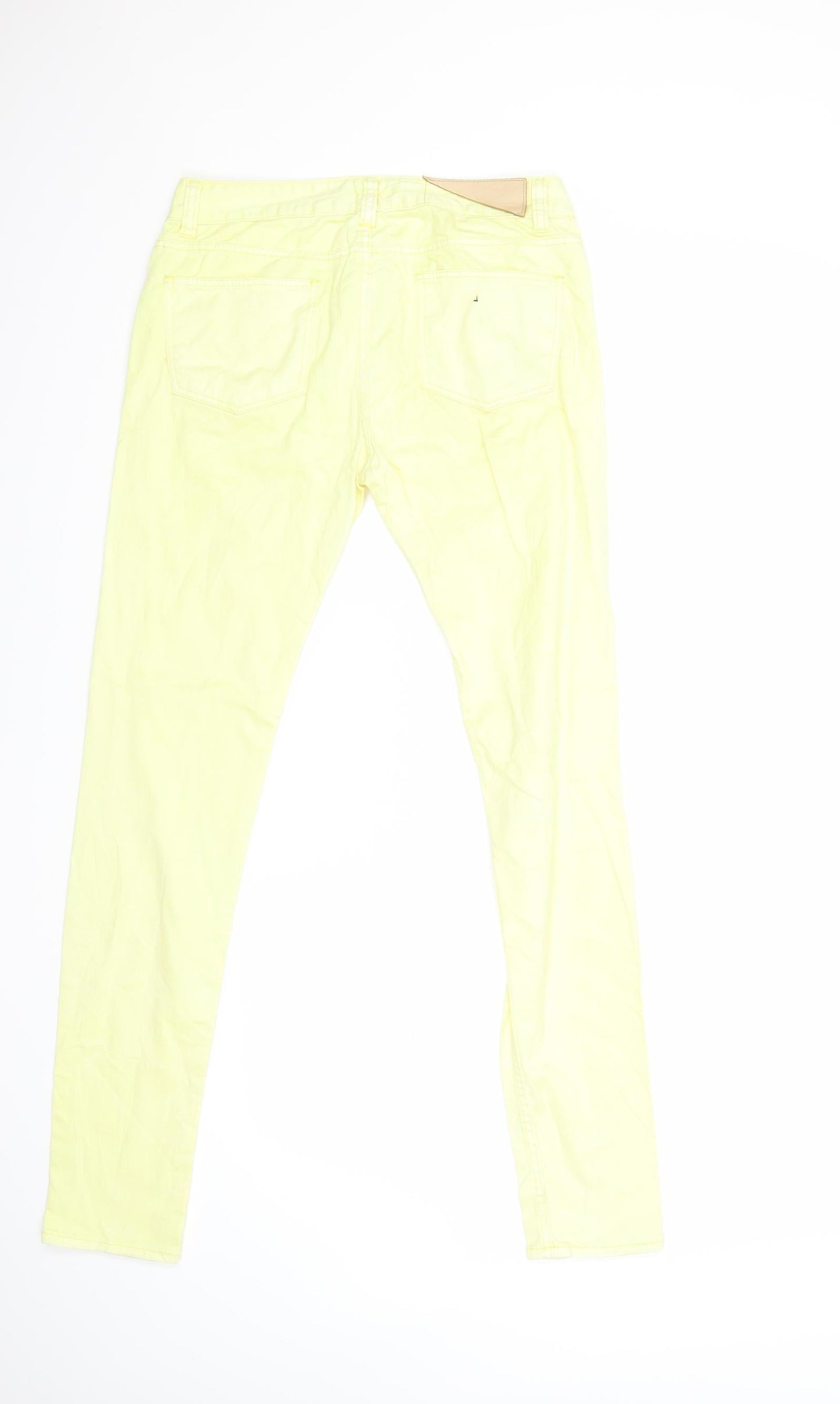 Izzue Womens Yellow  Denim Skinny Jeans Size 26 in L30 in