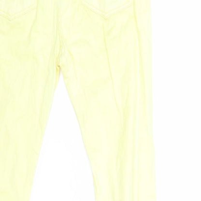 Izzue Womens Yellow  Denim Skinny Jeans Size 26 in L30 in