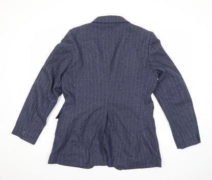 Mens UK Size 38 Preworn Regular Blue Suit Jacket