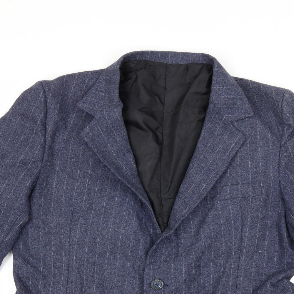 Mens UK Size 38 Preworn Regular Blue Suit Jacket