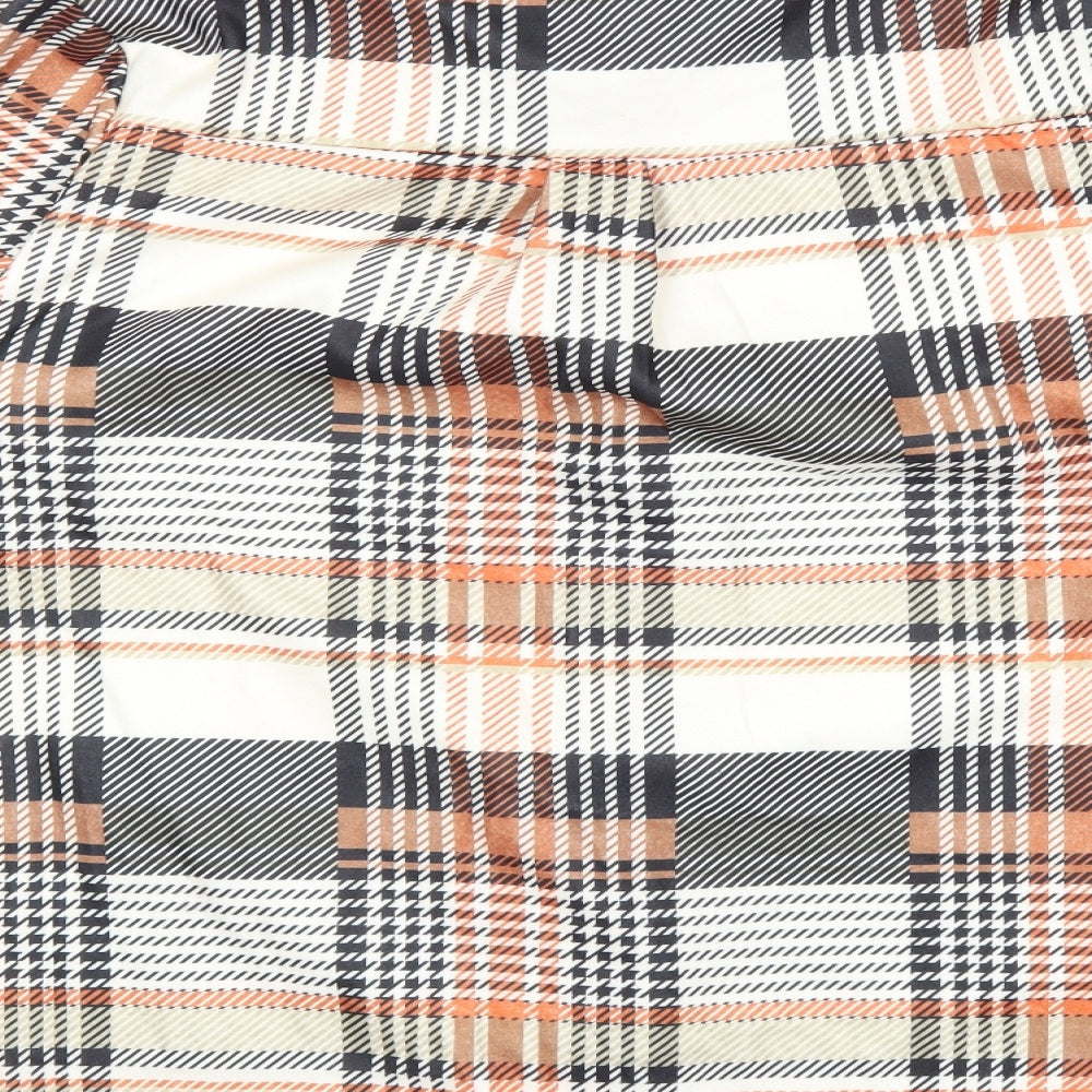 Womens UK Size 3XL Preworn Orange Basic Button-Up