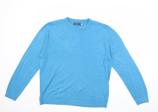 Atlantic Bay Womens Blue  Knit Pullover Jumper Size L
