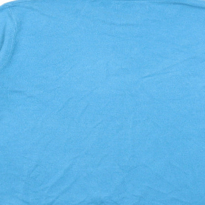 Atlantic Bay Womens Blue  Knit Pullover Jumper Size L