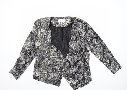 Womens UK Size 14 Peacocks Black Jacket