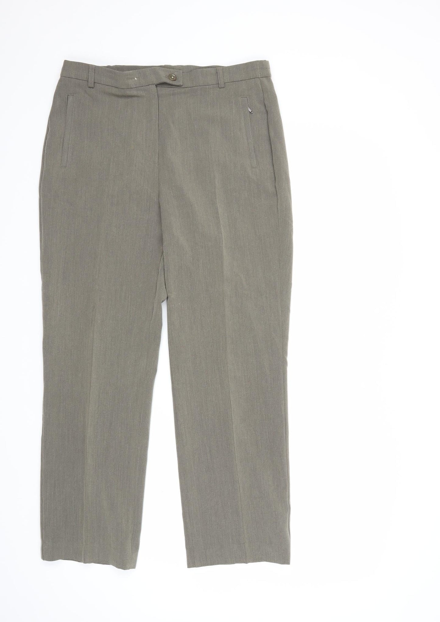 Womens UK Size 12 Marks and Spencer Regular Fit  Grey Trousers