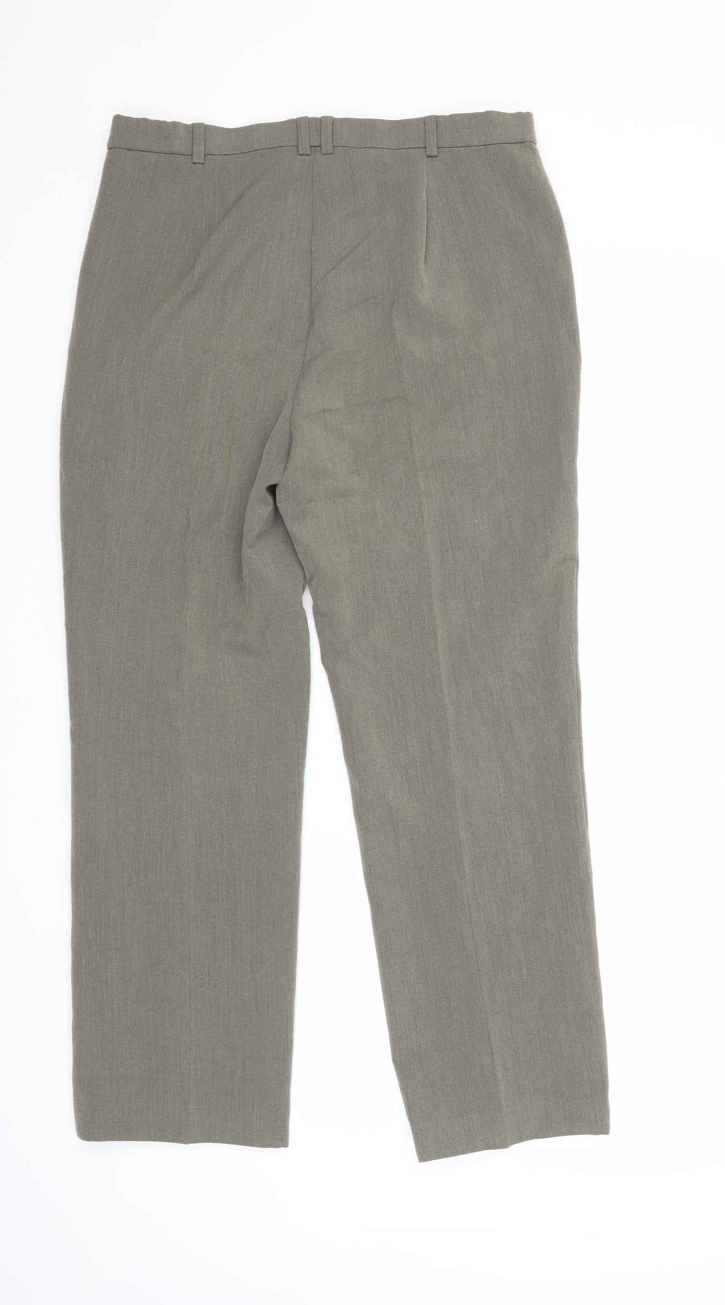 Womens UK Size 12 Marks and Spencer Regular Fit  Grey Trousers