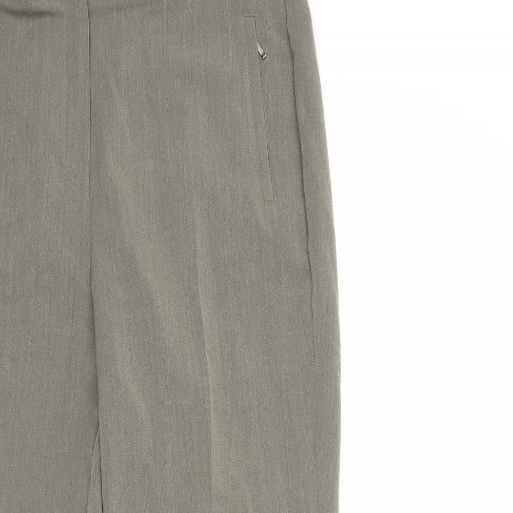 Womens UK Size 12 Marks and Spencer Regular Fit  Grey Trousers
