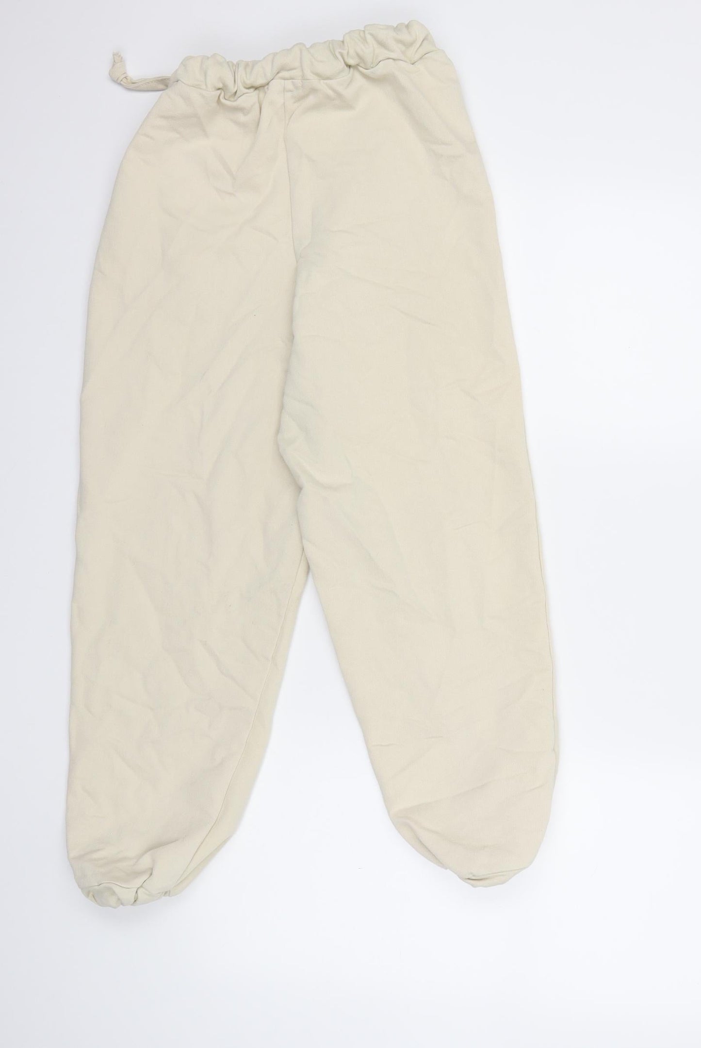 Womens UK Size 4 PRETTYLITTLETHING Regular Fit  White Trousers