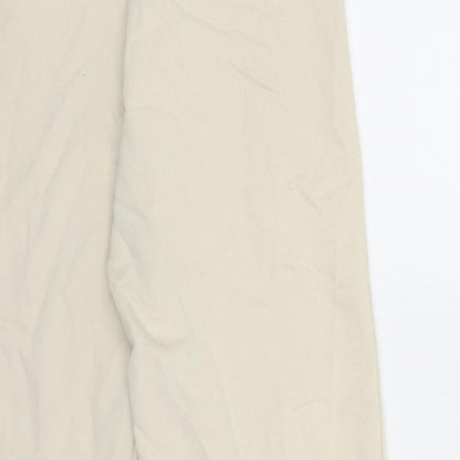Womens UK Size 4 PRETTYLITTLETHING Regular Fit  White Trousers