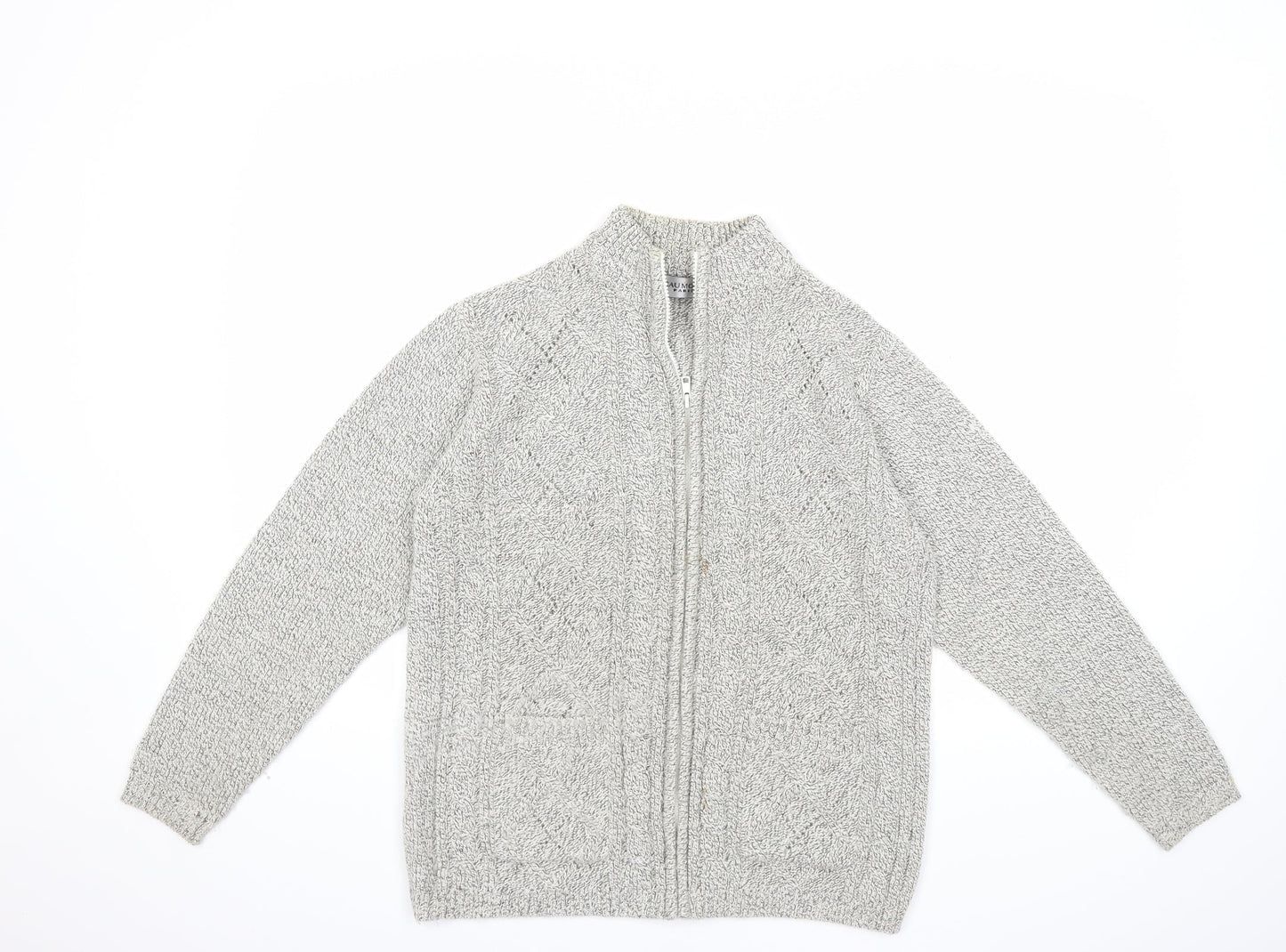 Beaumonde Womens Grey  Knit Cardigan Jumper Size M