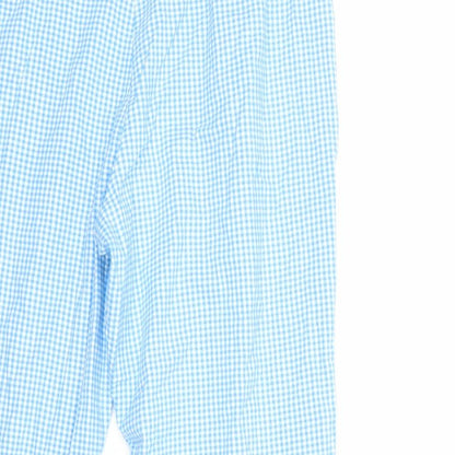 Womens UK Size 18 Joie De Vivre Regular Fit Cropped Blue Trousers