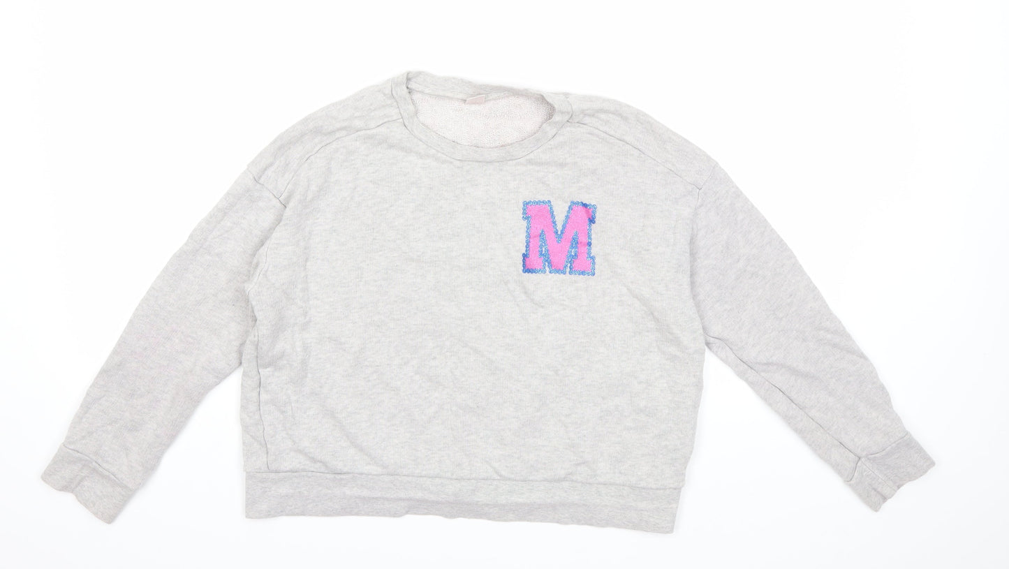 Uniqlo Girls Grey   Pullover Sweatshirt Size 13 Years  - minnie mouse