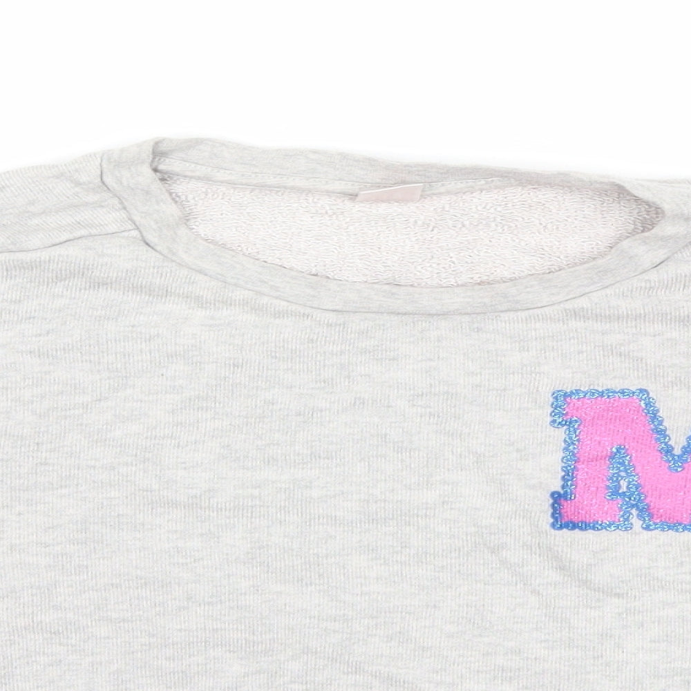 Uniqlo Girls Grey   Pullover Sweatshirt Size 13 Years  - minnie mouse