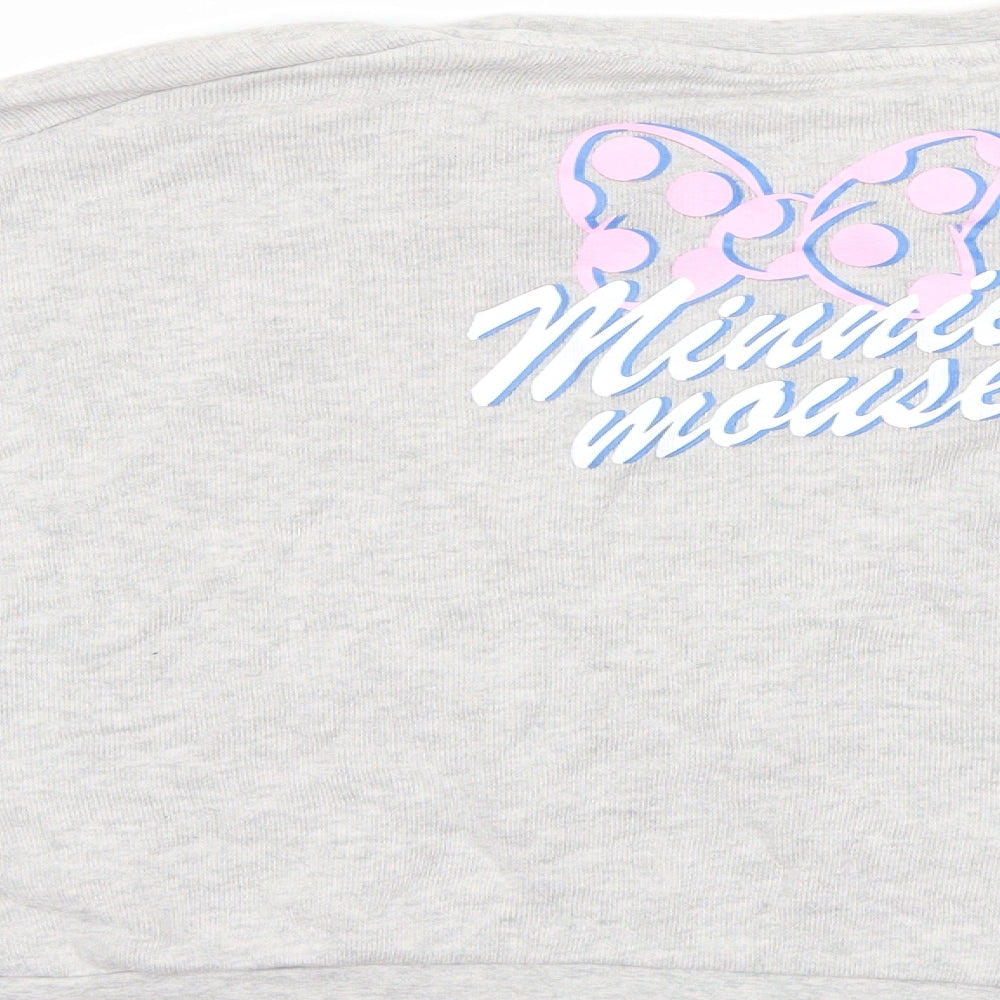 Uniqlo Girls Grey   Pullover Sweatshirt Size 13 Years  - minnie mouse